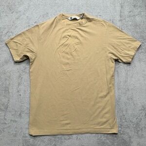 Bachrach T-Shirt Mens Large Brown Short Sleeve Crew‎ Neck Casual